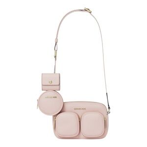 Michael Kors Jet Set Leather Pink Crossbody Bag